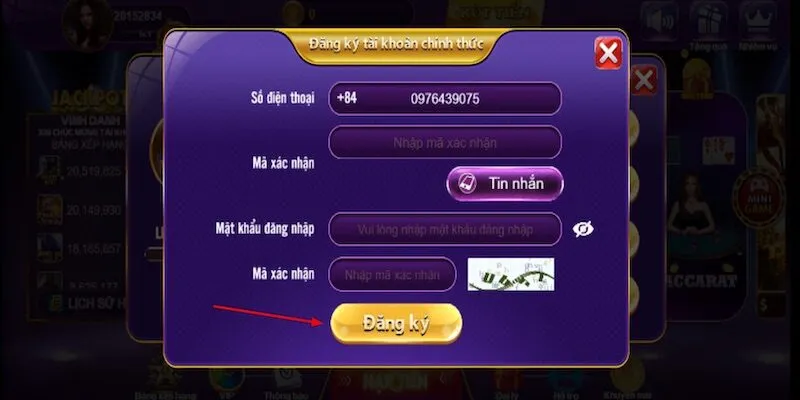 Thực hiện đúng bước đầu tiên để bắt đầu quy trình nhập giftcode