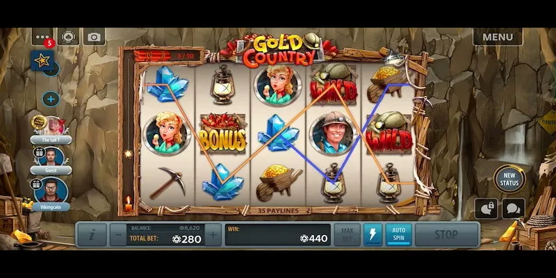 Các biểu tượng xuất hiện là báo hiệu cho phần thưởng sắp về tay