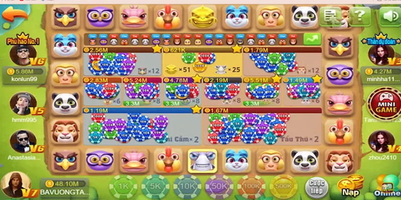Khám phá thông tin về phi cầm tẩu thú 68 game bài